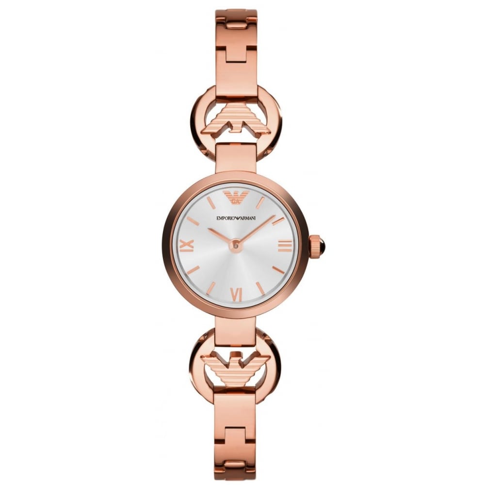 armani watches ladies rose gold